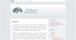Desktop Screenshot of fundacionatlantica.com