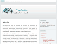 Tablet Screenshot of fundacionatlantica.com